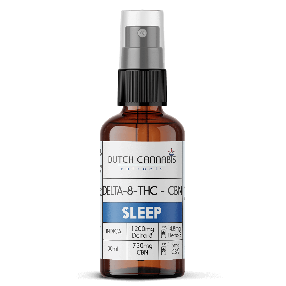 Dutch Cannabis - Sleep Delta-8-THC Spray - 1200mg Delta 8 - 750mg CBN - 30ml