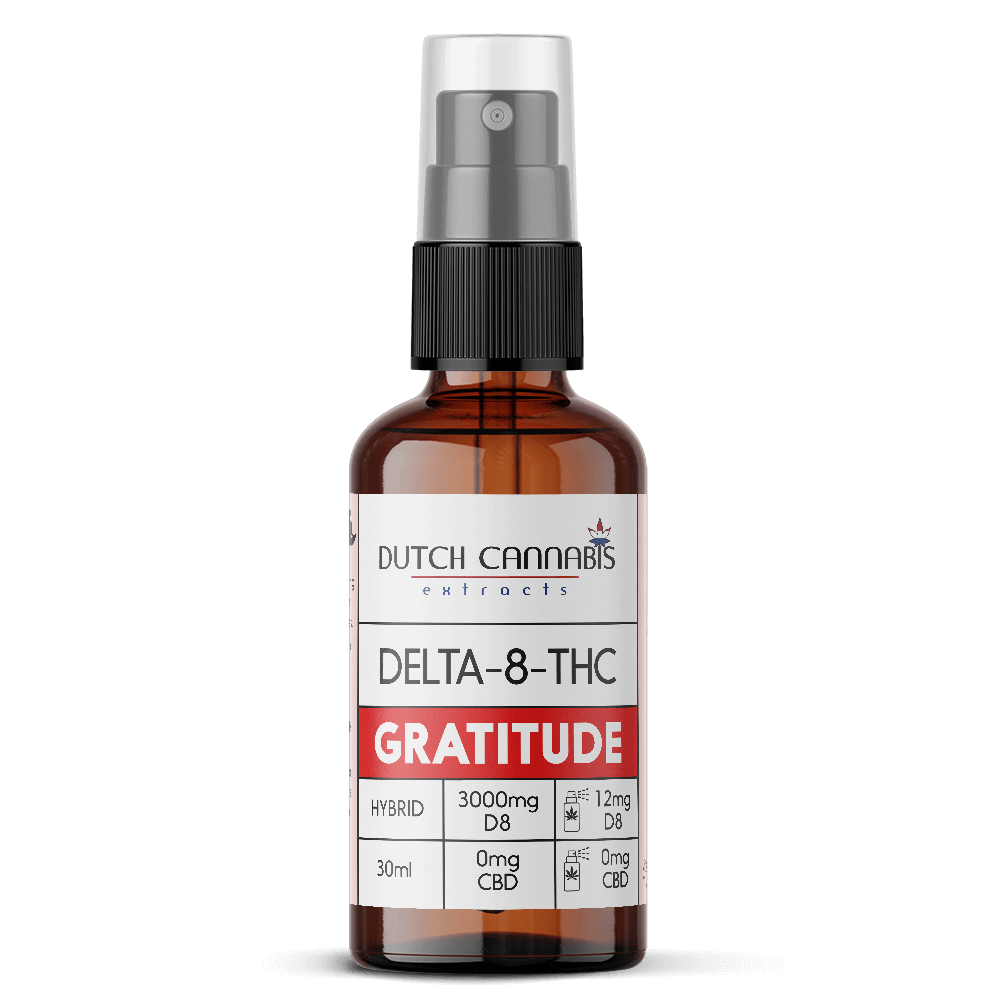 Dutch Cannabis - Delta 8 Spray 3000mg - Gratitude