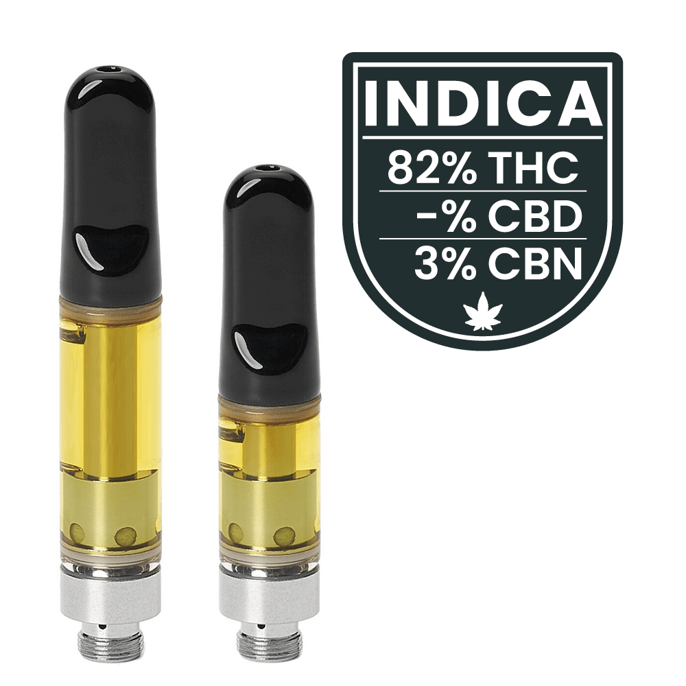 Dutch Cannabis - 1g - 0.5g Cartridge - Blackberry Kush 82% THC - 3% CBN